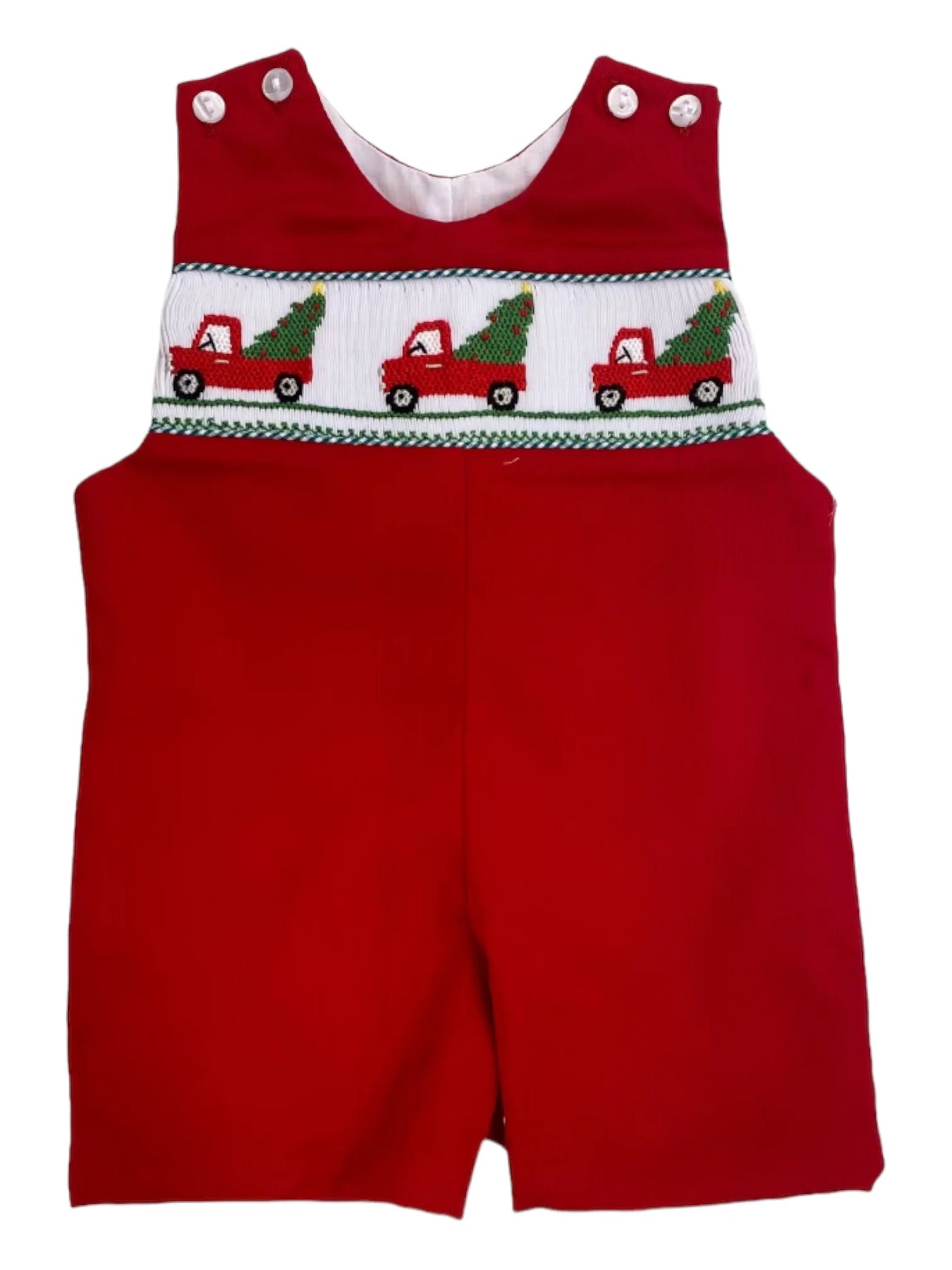 Smocked Christmas Truck Jon Jon