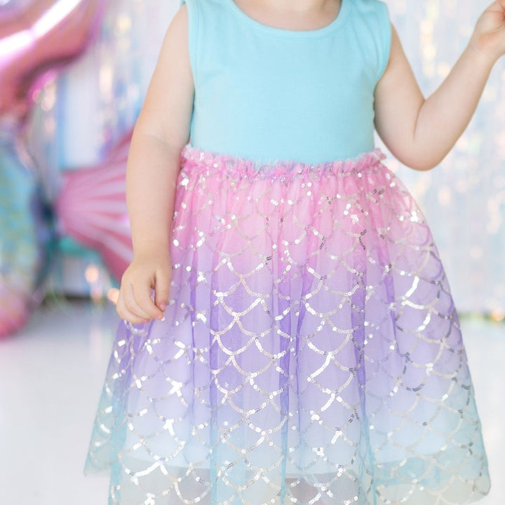 Sparkling Mermaid Tank Tutu Dress - Sweet Wink