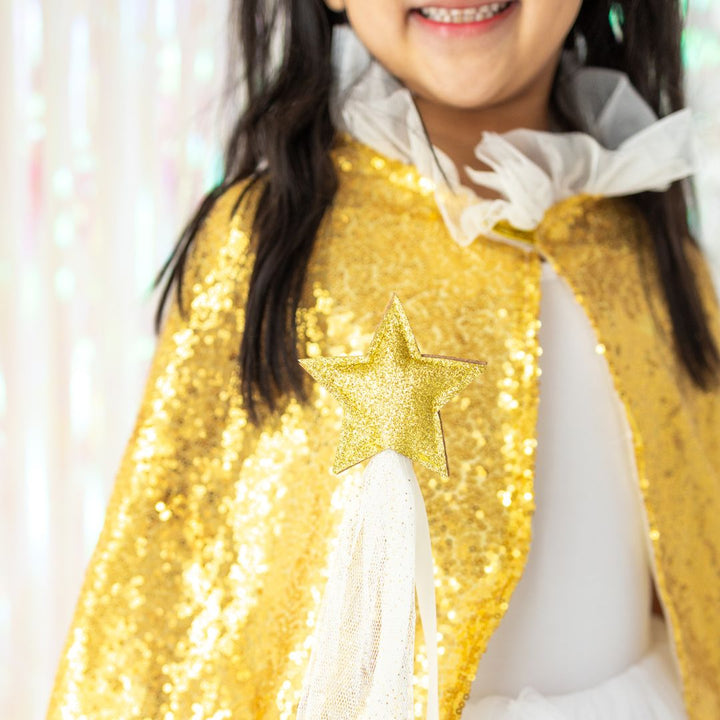 Gold Sequin Cape - Sweet Wink