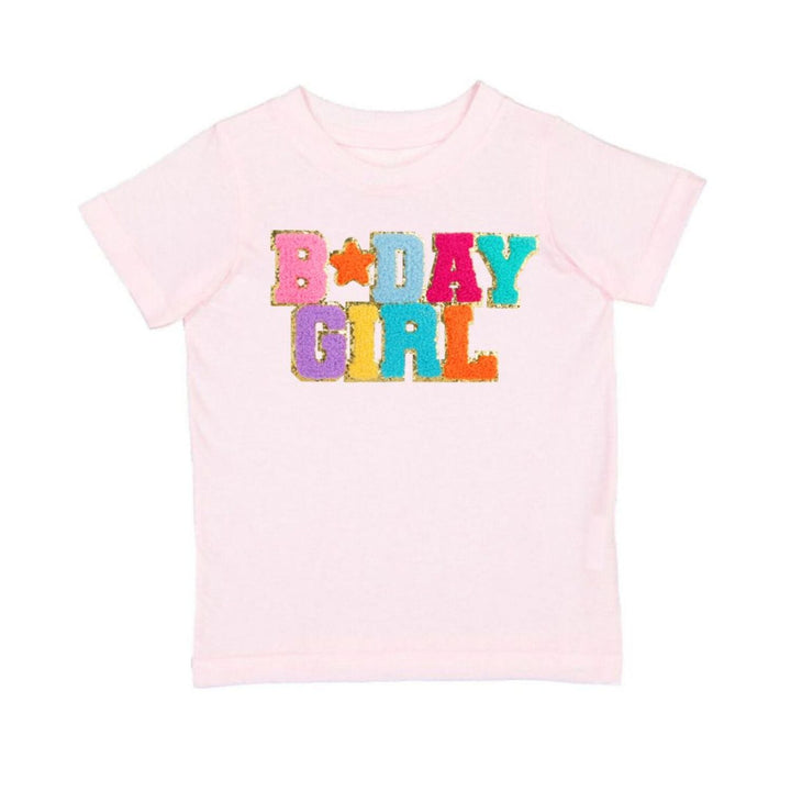 Birthday Girl Patch Short Sleeve T-Shirt - Sweet Wink