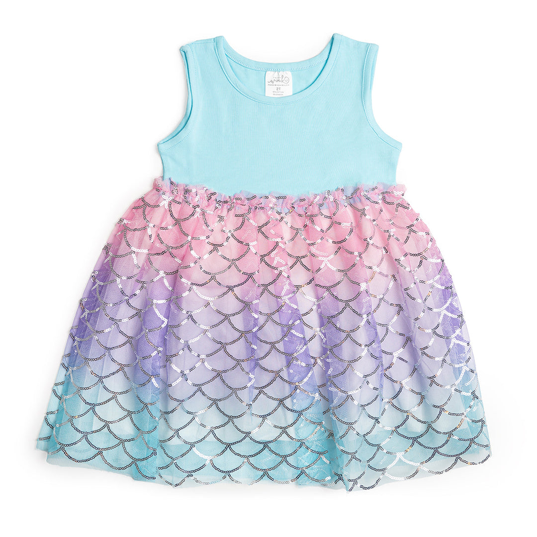 Sparkling Mermaid Tank Tutu Dress - Sweet Wink