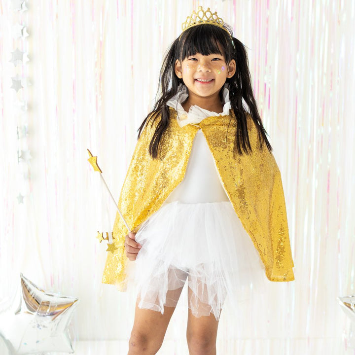 Gold Sequin Cape - Sweet Wink