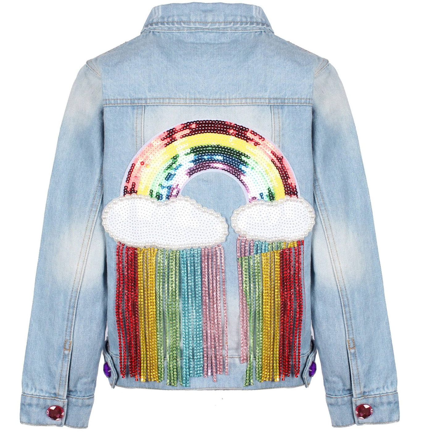 Crystal Rainbow Denim Jacket - Lola & The Boys