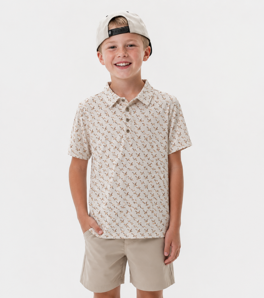 Mallards Flying Youth Performance Polo - Burlebo