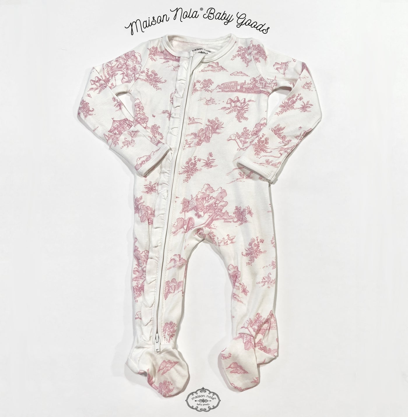 Maison Nola Storyland Footie - Pink or Blue