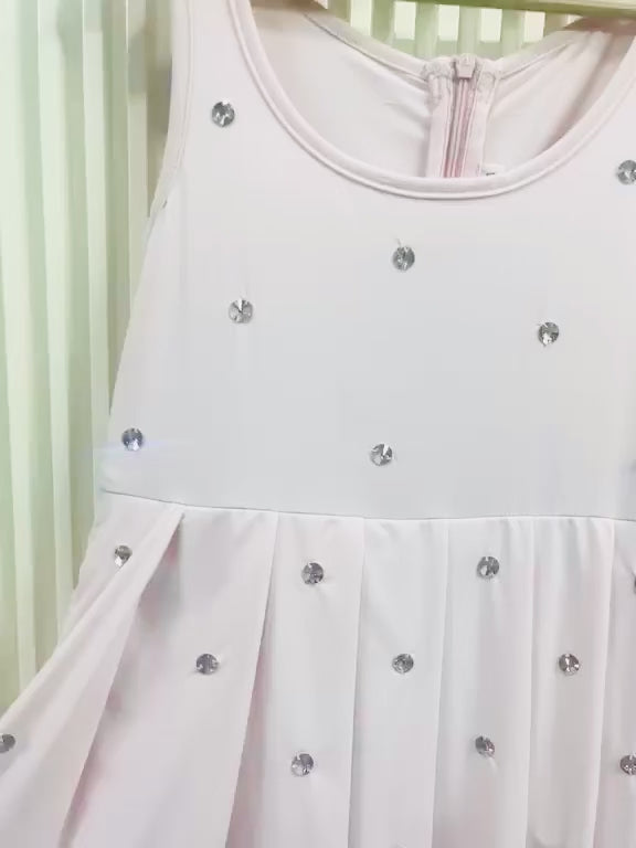 Pink Rhinestone Tennis Dress