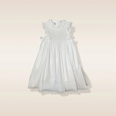 Lulu Bebe Smocked White Dress