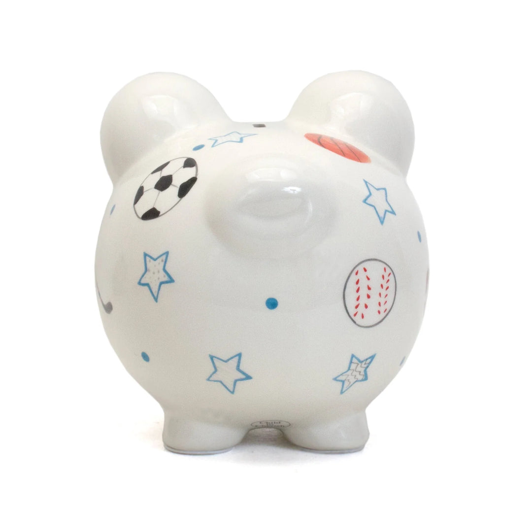 All Sports Star Piggy Bank - Child To Cherish