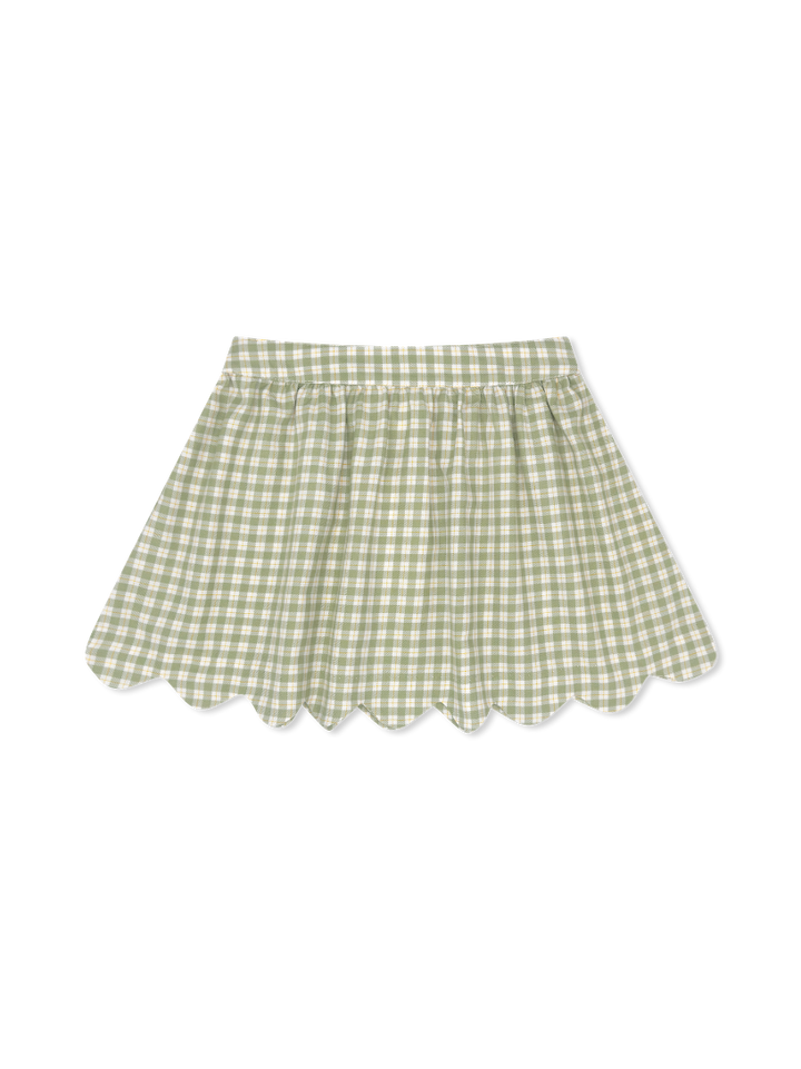 Susie Scallop Skirt in Pinecrest Plaid - Lullaby Set