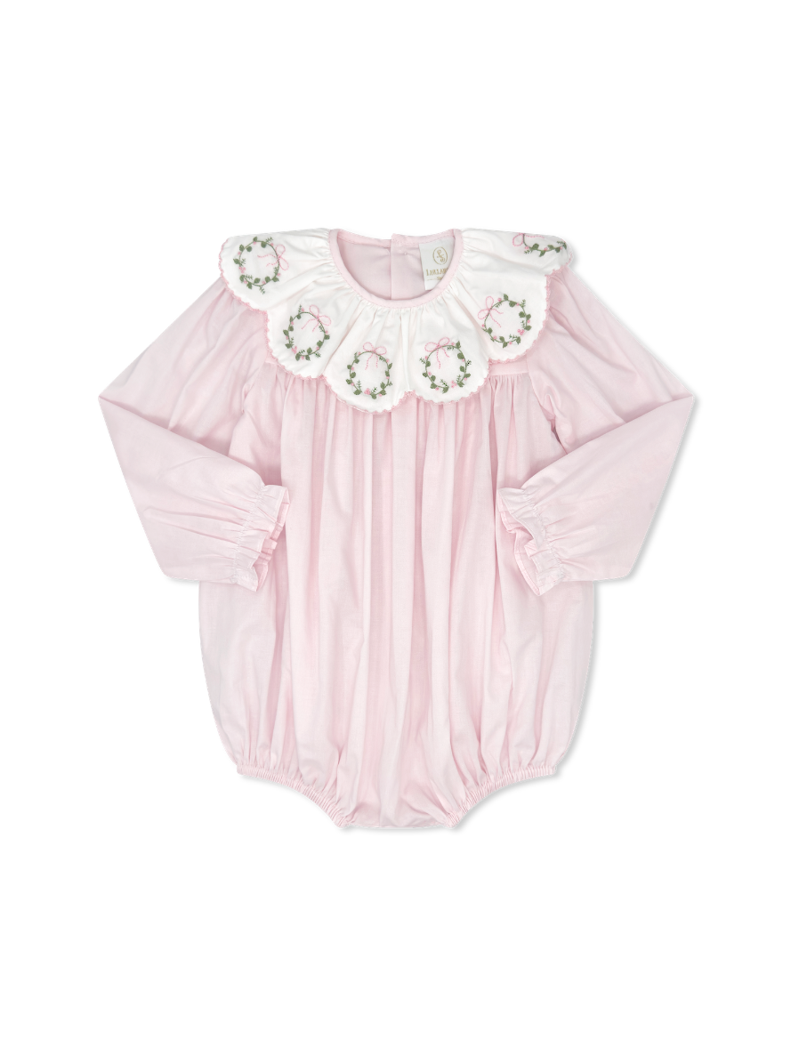 Batiste Pink Bubble with Wreath Embroidery - Lullaby Set