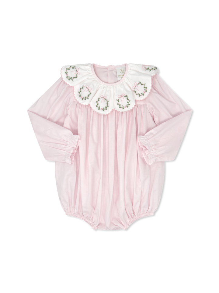 Batiste Pink Bubble with Wreath Embroidery - Lullaby Set