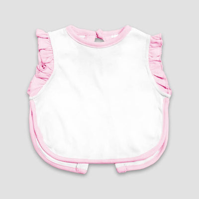 Pink & White Apron Bib - Smash Cake