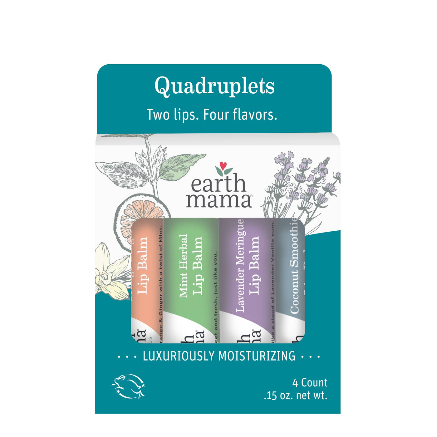 Lip Balm 4-pack - Earth Mama