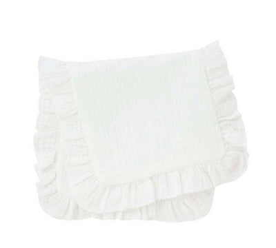 Ruffle Muslin Burp Cloths