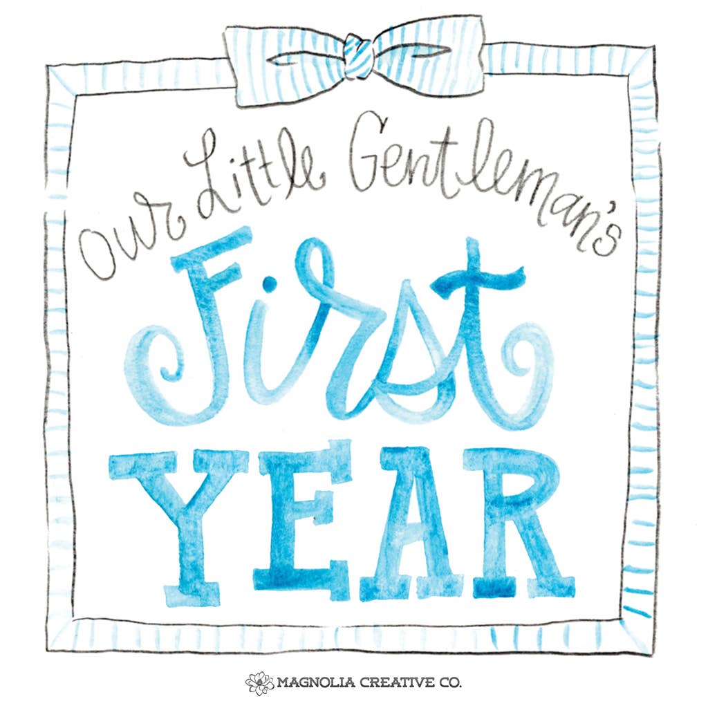 Little Gentleman's Milestone Cards - Boys First Year