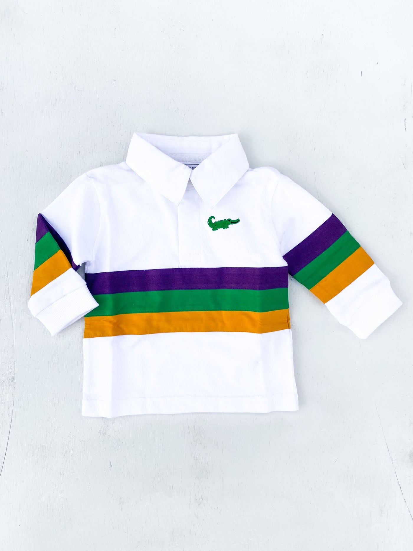 Boys Rugby Mardi Gras Shirt - Lulu Bebe