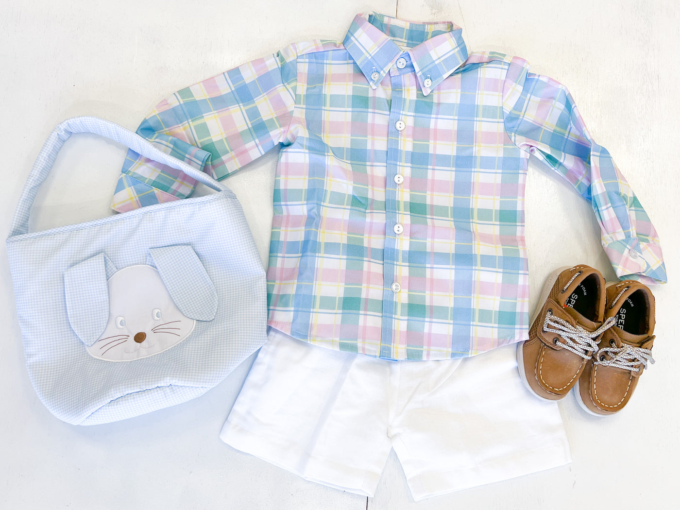 Lullaby Set Pastel Plaid Button Down Shirt - 8