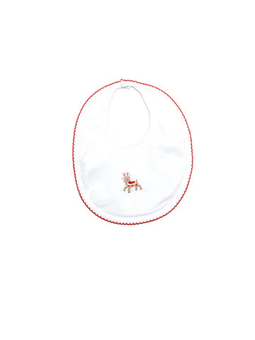 Pima Cotton Reindeer Bib - Milly Marie