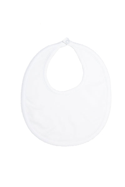 White Pima Cotton Bib - Milly Marie