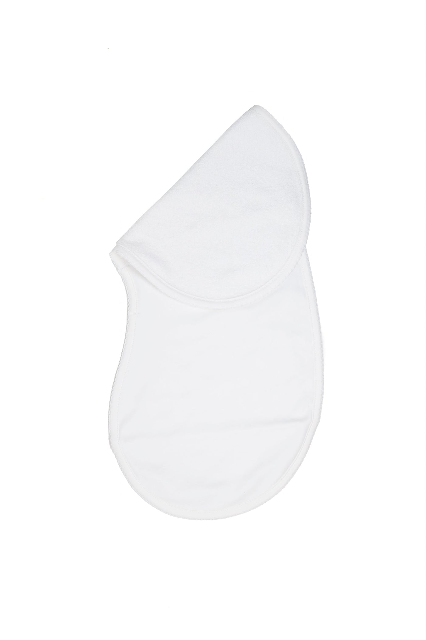 White Pima Cotton Burp Cloth - Milly Marie