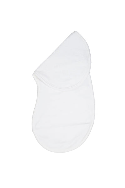 White Pima Cotton Burp Cloth - Milly Marie