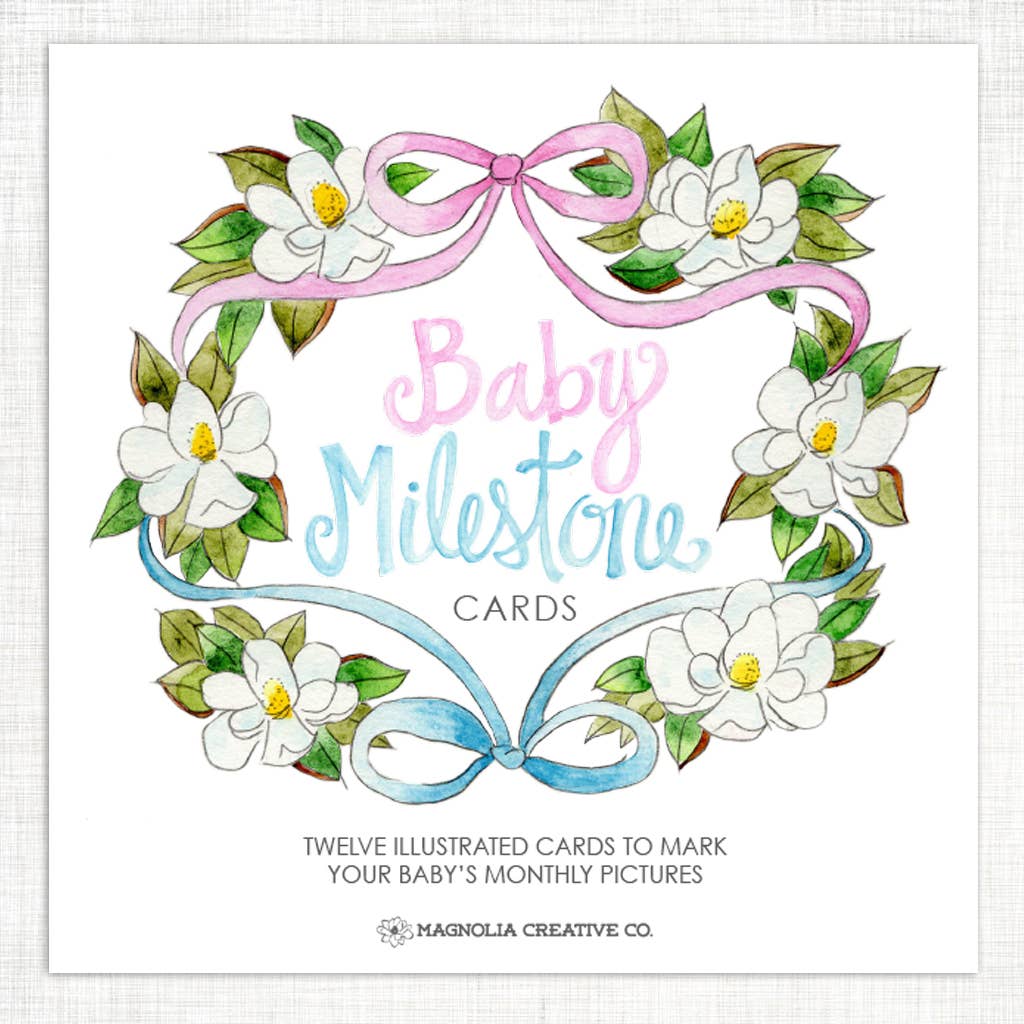 Baby Milestone Cards - Magnolia Creative Co. - Gender Neutral Gift